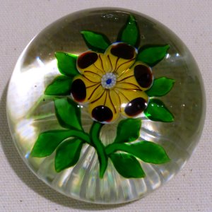 Paperweight by Cristallerie de Baccarat, France, c. 1850, glass - Currier Museum of Art - Manchester, NH - DSC07811