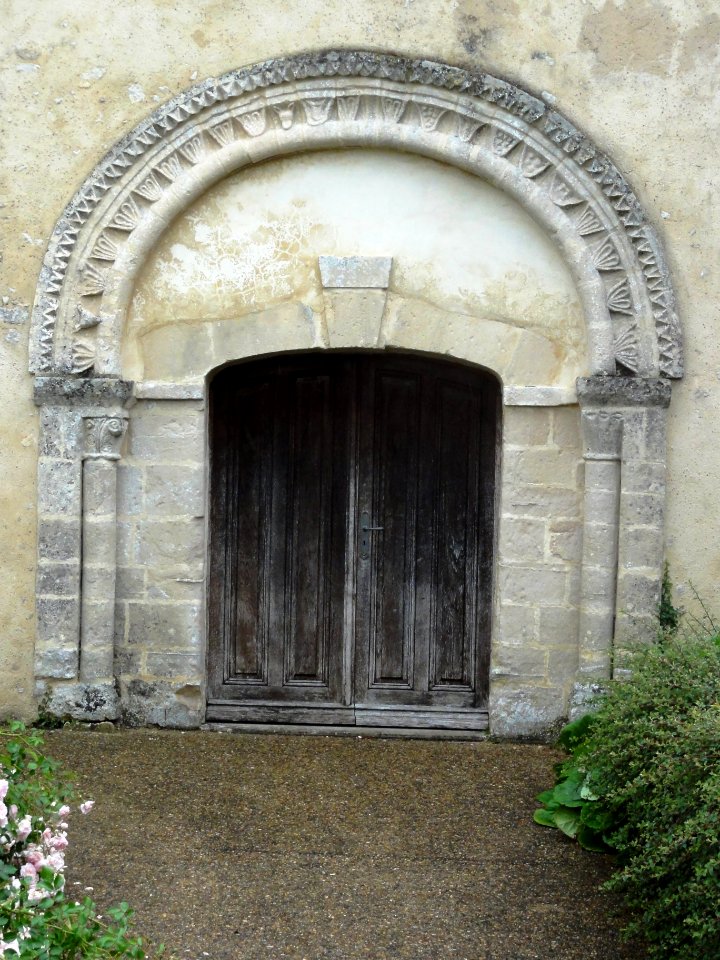 Panon (Sarthe) église, portail