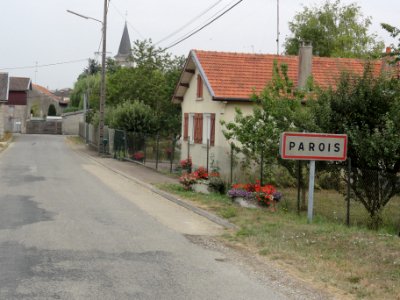 Parois (Clermont-en-Argonne, Meuse) city limit sign