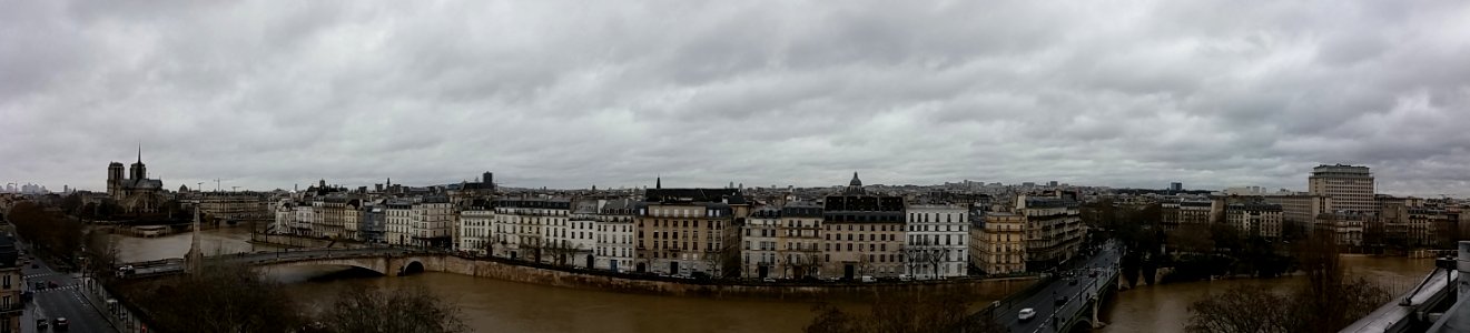Panorama depuis la terrasse de l'Institut du monde arabe