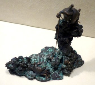 Paperweight by Maria Longworth Nichols Storer, c. 1898, copper electroplated on tin and semiprecious stones - Cincinnati Art Museum - DSC03073