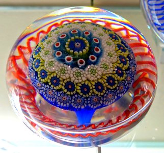 Paperweight by Cristalleries de Saint-Louis, France, c. 1850, glass - Currier Museum of Art - Manchester, NH - DSC07862