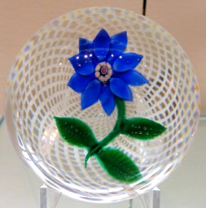 Paperweight by the New England Class Company, East Cambridge MA, c. 1850, glass - Currier Museum of Art - Manchester, NH - DSC08069