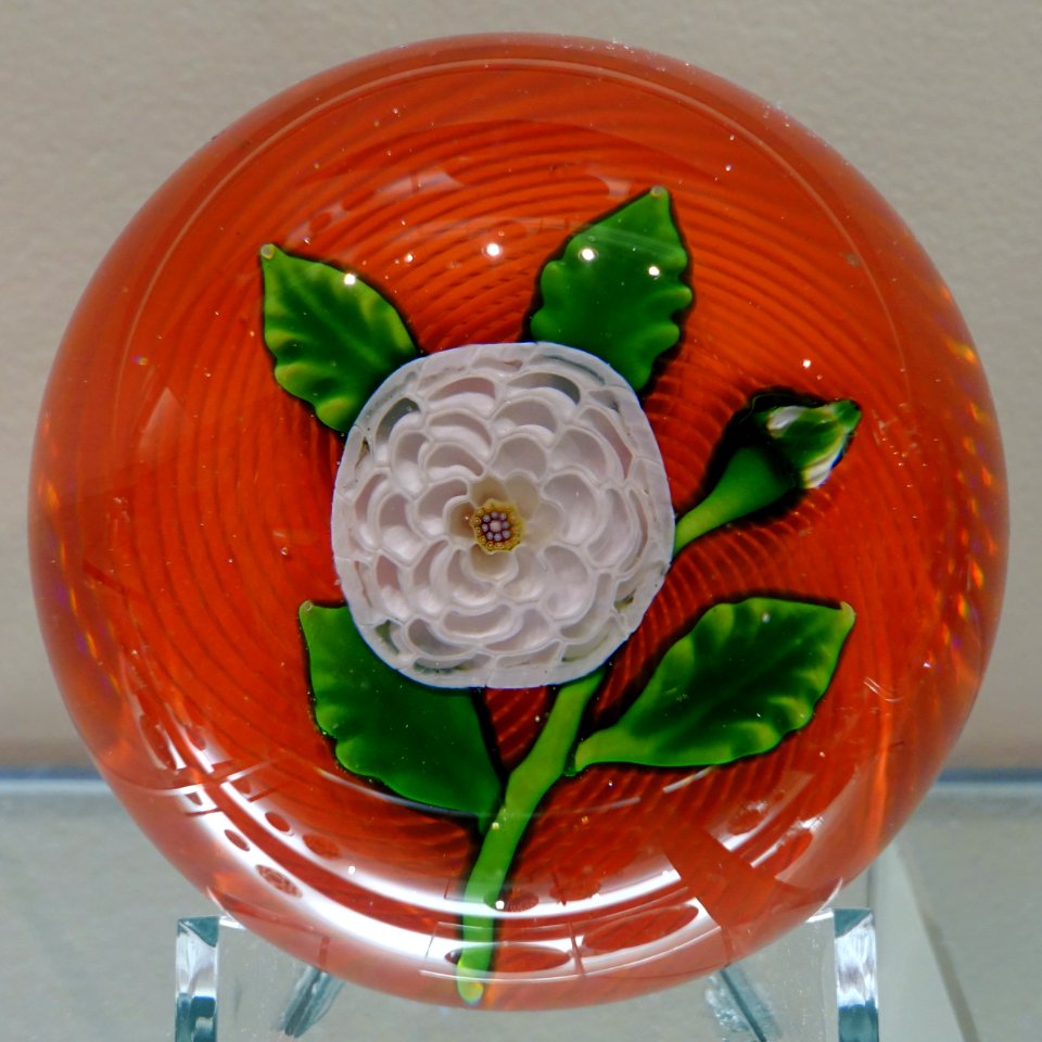 Paperweight by Cristalleries de Saint-Louis, France, c. 1850, glass - Currier Museum of Art - Manchester, NH - DSC07701