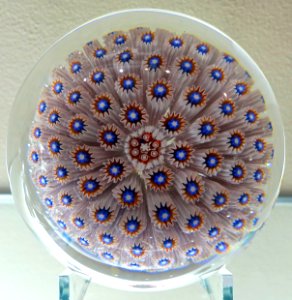 Paperweight by Cristalleries de Saint-Louis, France, c. 1850, glass - Currier Museum of Art - Manchester, NH - DSC07864