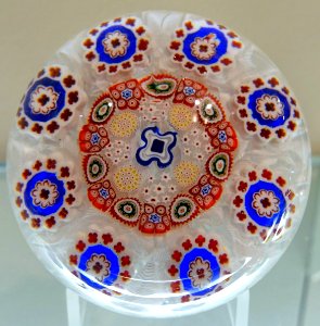 Paperweight by Cristallerie de Baccarat, France, c. 1850, glass - Currier Museum of Art - Manchester, NH - DSC07876
