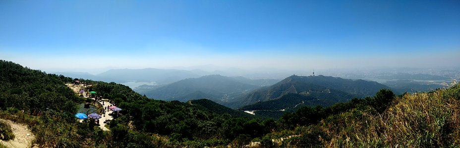 Panorama from the peak of Wutong Mountain