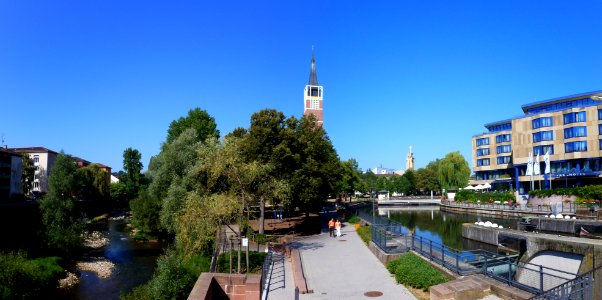 Panorama Nagold, Stadtkirche und Enz (1)