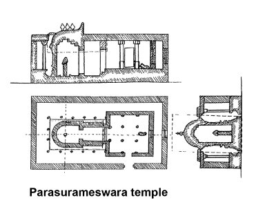 Parasurameswara temple plan, Gudimallam Andhra Pradesh India photo