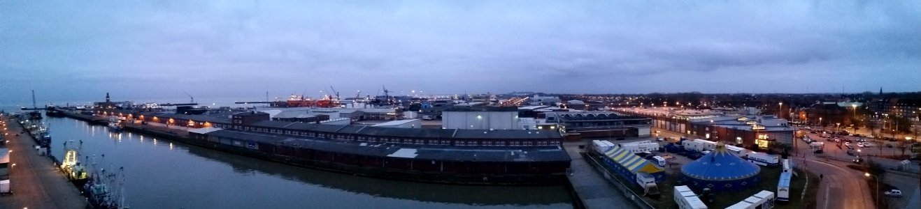 Panorama Cuxhaven am Abend