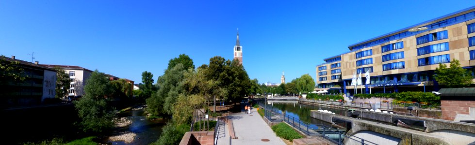 Panorama Nagold, Stadtkirche und Enz (2)