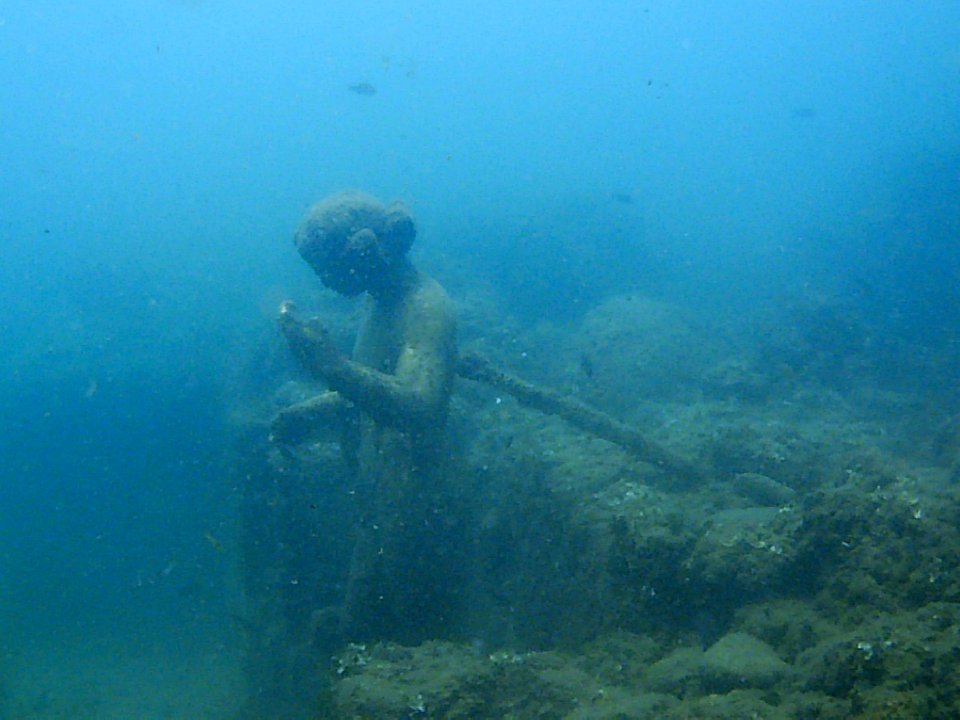 Parco archeologico di Baia - Ninfeo punta Epitaffio 5 - statua Dioniso