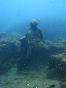 Parco archeologico di Baia - Ninfeo punta Epitaffio - statua Dioniso
