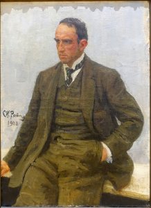 Paolo Troubetzkoy by Ilya Yefimovich Repin, 1908 - Galleria nazionale d'arte moderna - Rome, Italy - DSC05513