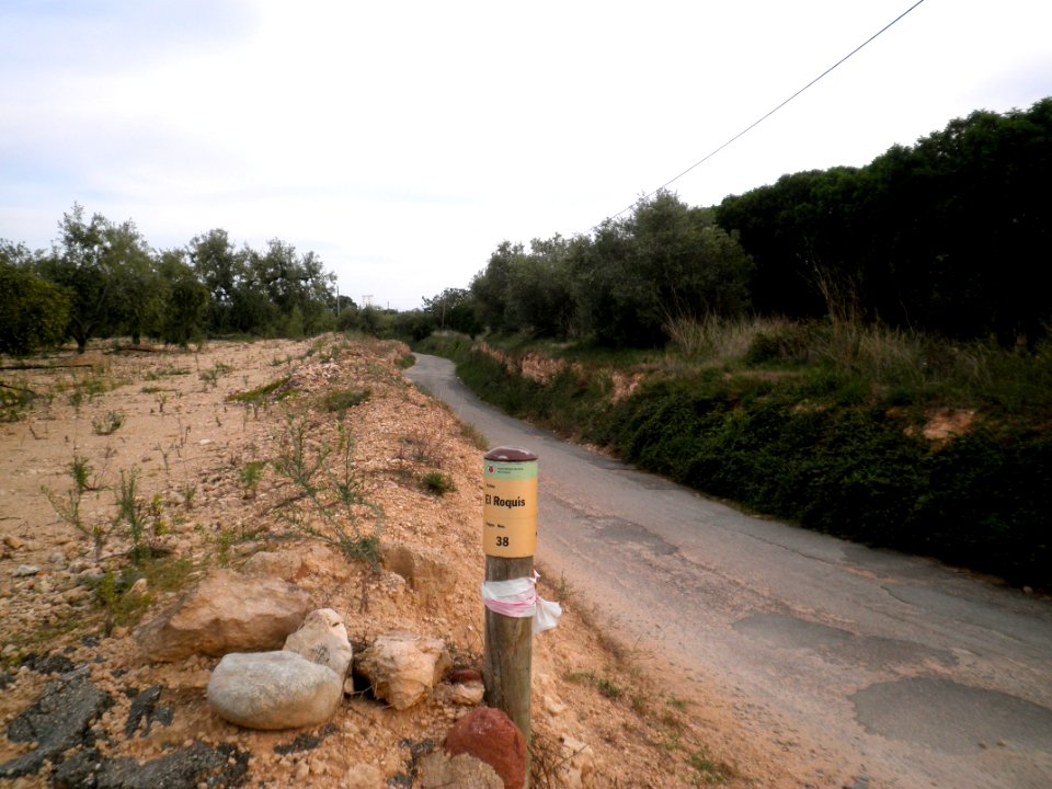 Partida del Roquís, amb el camí