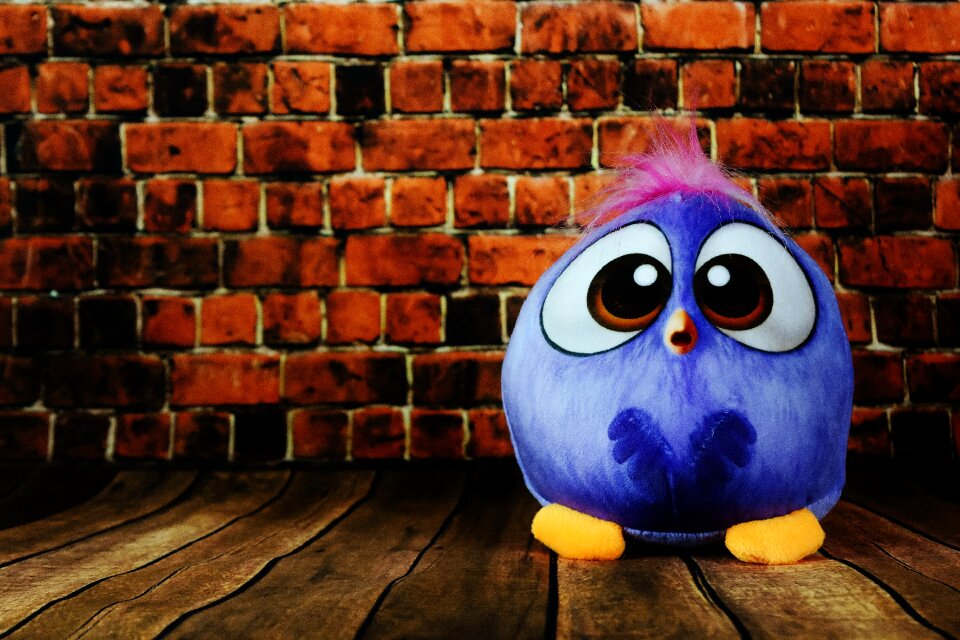 Soft toy stuffed animal bird cute
