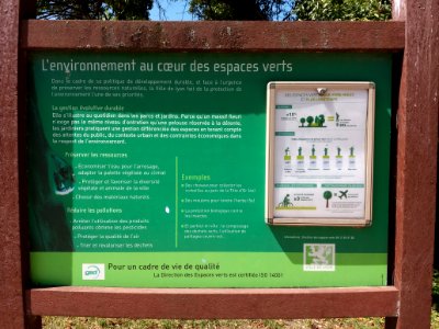 Parc de Gerland - Information sur les espaces verts