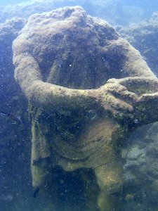 Parco archeologico di Baia - Ninfeo punta Epitaffio 11 - statua Ulisse