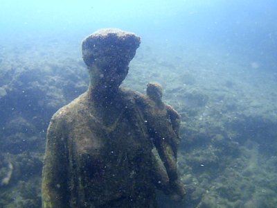 Parco archeologico di Baia - Ninfeo punta Epitaffio - statua Antonia Minore