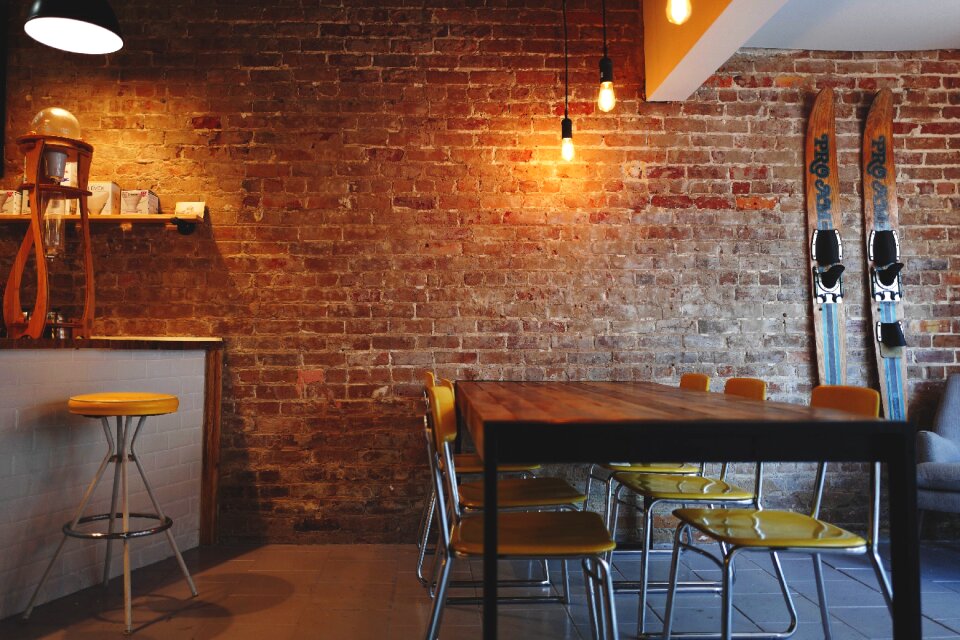 Interior design lights restaurant