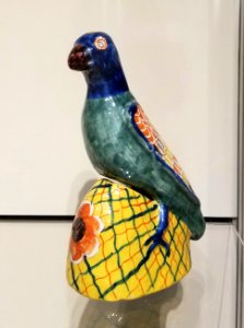 Parrot, Delft, Netherlands, c. 1730-1735, tin-glazed earthenware, polychrome enamels - Museum of Fine Arts, Boston - 20180922 150225