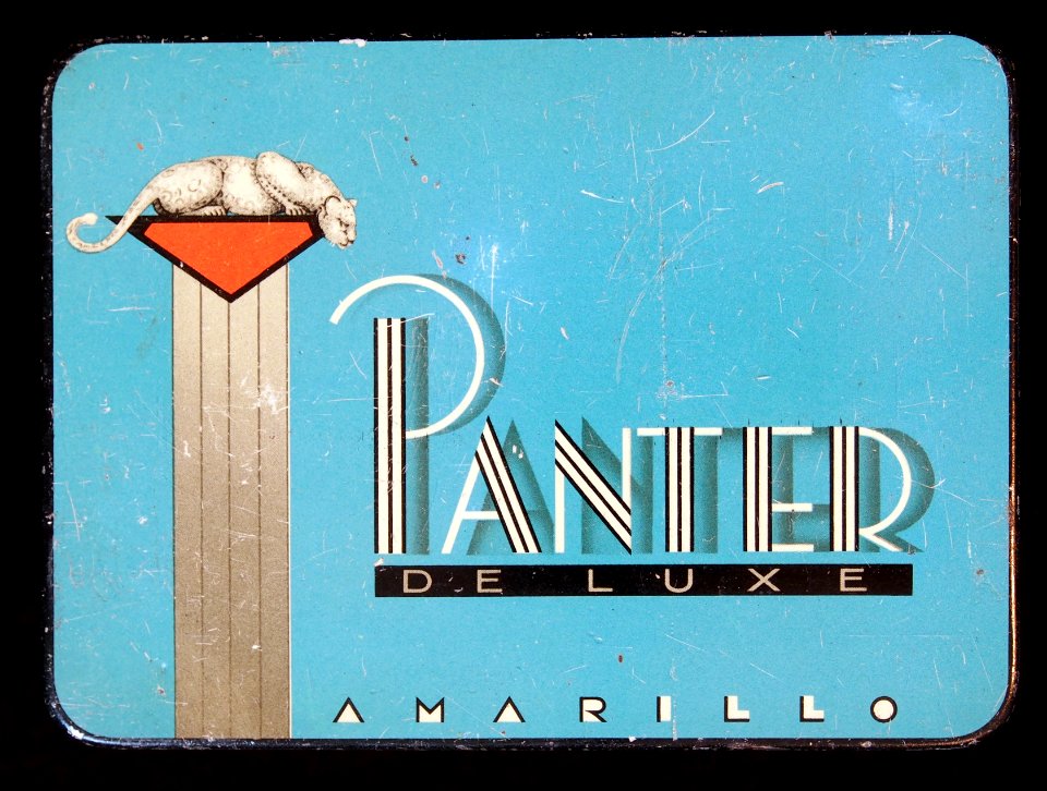 Panter De Luxe Amarillo sigarenblikje