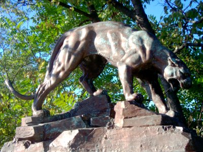 Panther by Giuseppe Moretti, Panther Hollow Bridge, 2015-10-10, 01