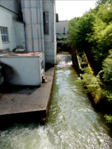 Papierfabrik Utzenstorf Kanal mit Fischtreppe
