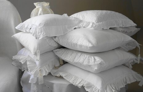 Bedroom white frill