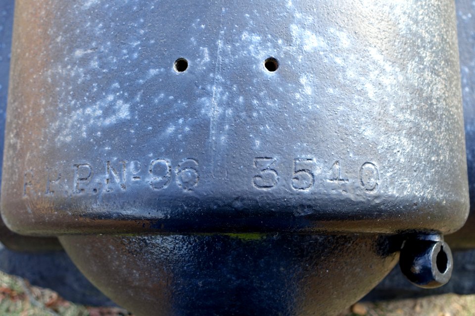 Parrott rifle RPP No. 96 3540 detail - Bemis Memorial Park - Spencer, Massachusetts - DSC08296