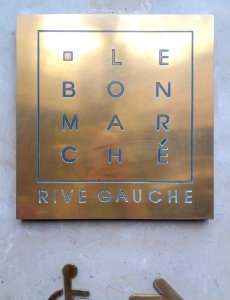Paris 7e - Le Bon Marché - Plaque Rive Gauche