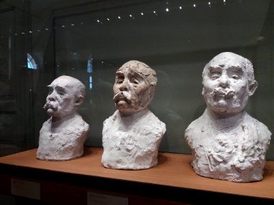 Paris 7e - Musée Rodin, bustes de Georges Clemenceau