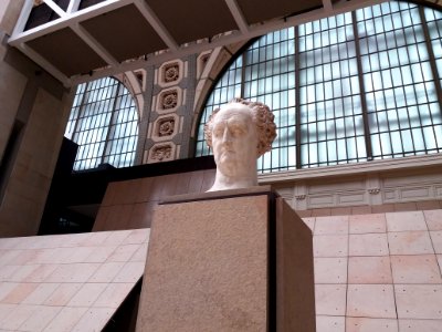 Paris 7e - Musée d'Orsay - Buste en plâtre de Goethe par Pierre-Jean David