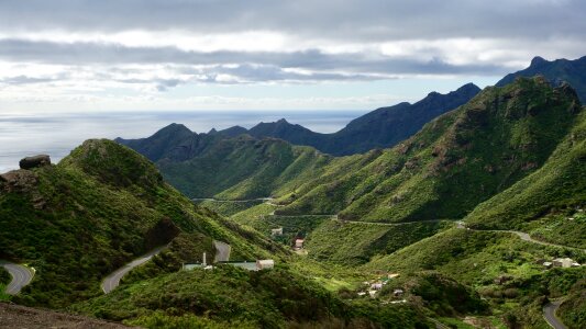 Volcanic mountains nature