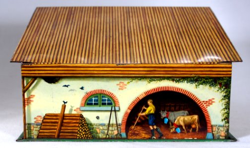 Parein, Antwerpen, Belgie koekblik tevens spaarpot, foto10