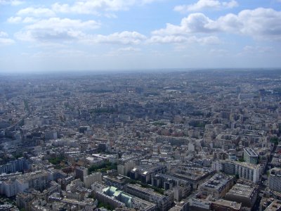Paris View from the third floor of the Eiffel Tower Quartier de Grenelle 01b