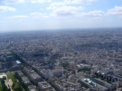 Paris View from the Eiffel Tower third floor Avenue de Suffren 04e