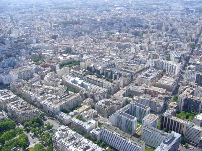 Paris View from the Eiffel Tower third floor Avenue de Suffren 04c