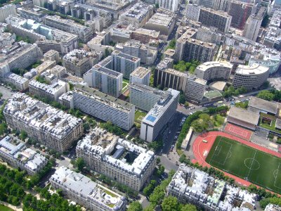 Paris View from the Eiffel Tower third floor Avenue de Suffren 02