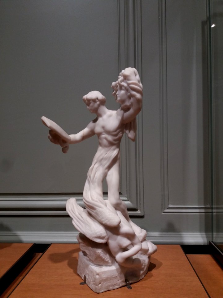 Paris 7e - Musée Rodin, Persée et la Gorgone, de Camille Claudel, S.01015, marbre taillé par François Pompon en 1903 (1)