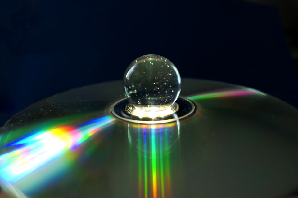 Transparent round ball photo