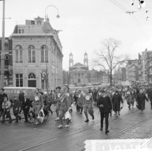 Parijs Amsterdam wandelen, de wandelaars, Bestanddeelnr 917-0174