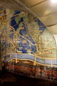 Paris Metro Linie 9 Pont de Sèvres Plan