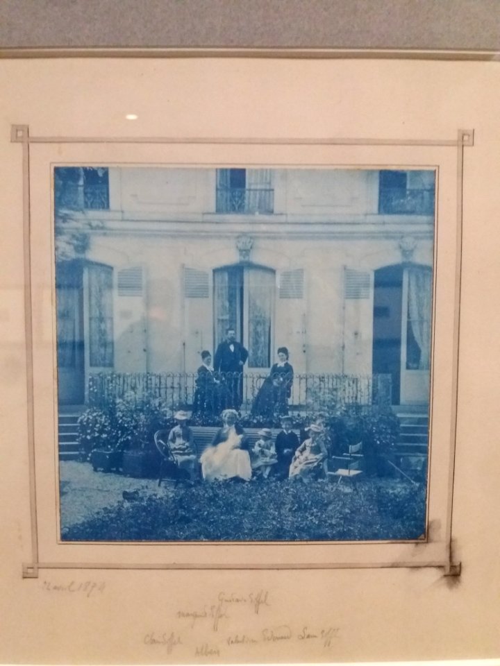 Paris 7e - Musée d'Orsay - Cyanotype anonyme de Gustave et Marguerite Eiffel