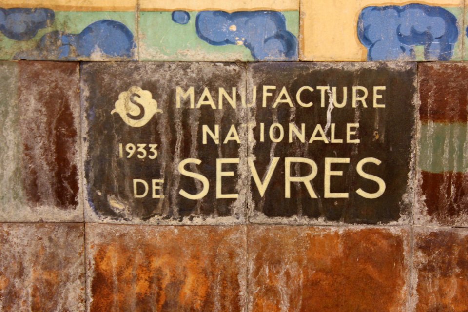 Paris Metro Linie 9 Pont de Sèvres Plan Detail