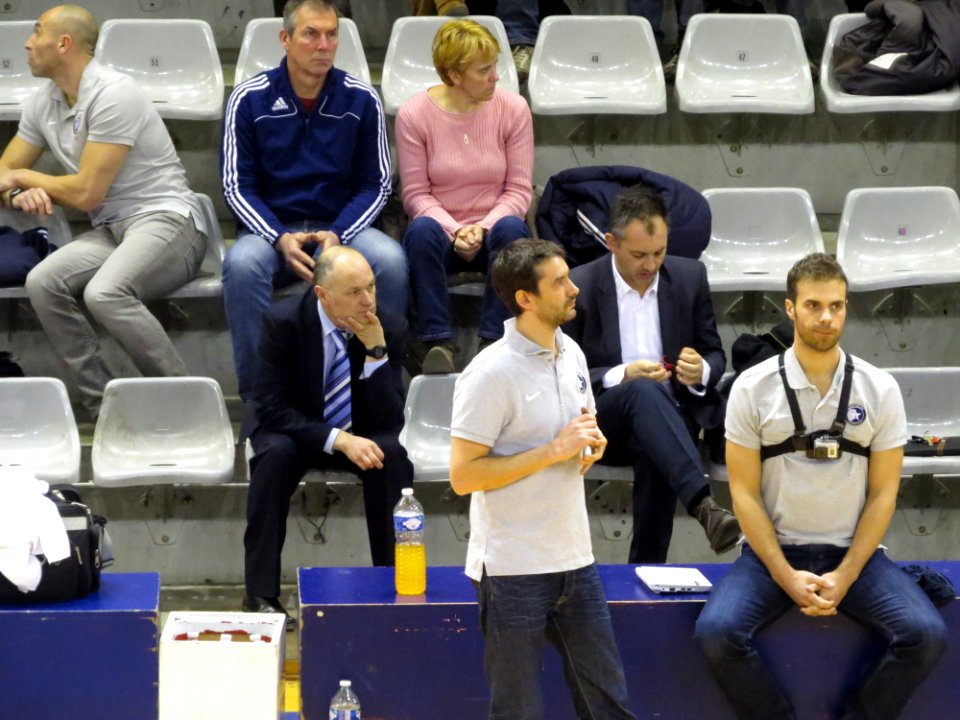 Paris Volley - Chaumont, 18 February 2014 - 13 - Dorian Rougeyron et son adjoint