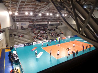 Paris Volley Resovia, 24 October 2013 - 01 - Salle Charpy vue du haut