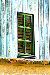 Window house házfal