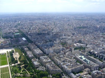 Paris View from the Eiffel Tower third floor Avenue de Suffren 04g