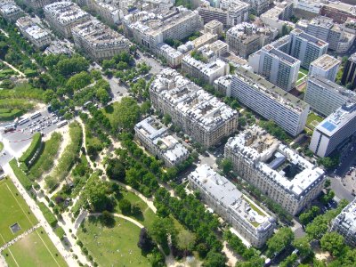 Paris View from the Eiffel Tower third floor Avenue de Suffren 03